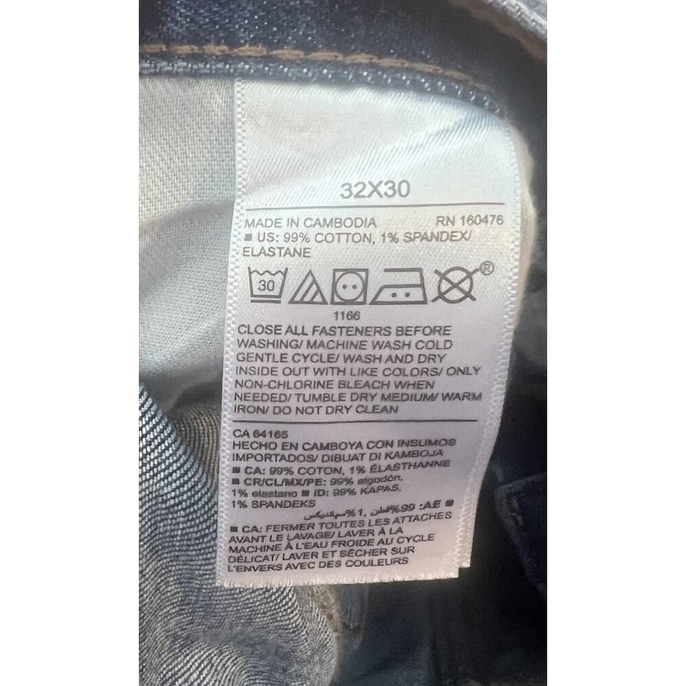 Old Navy Straight Leg Jeans Men’s 32/30 Dark Wash Casual - Picture 3 of 9